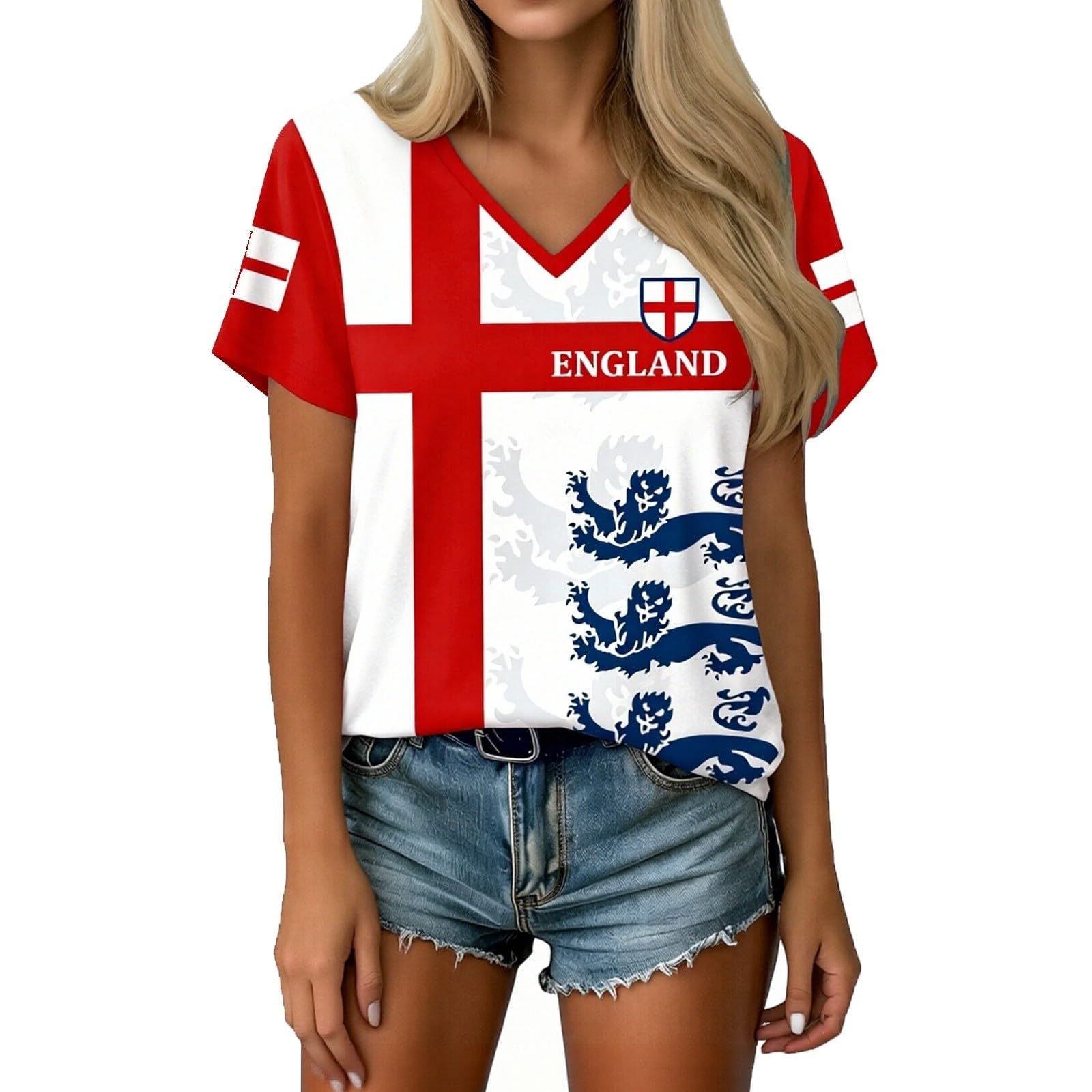 England Football Shirt Women's Top