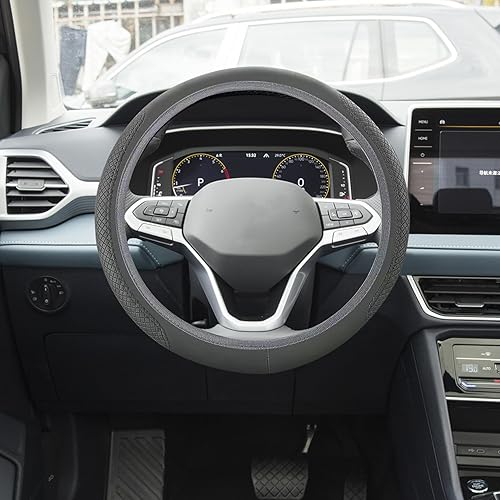 Funda para volante de automóvil, funda de cuero para volante de automóvil, funda antideslizante para volante, protector universal de 15 pulgadas