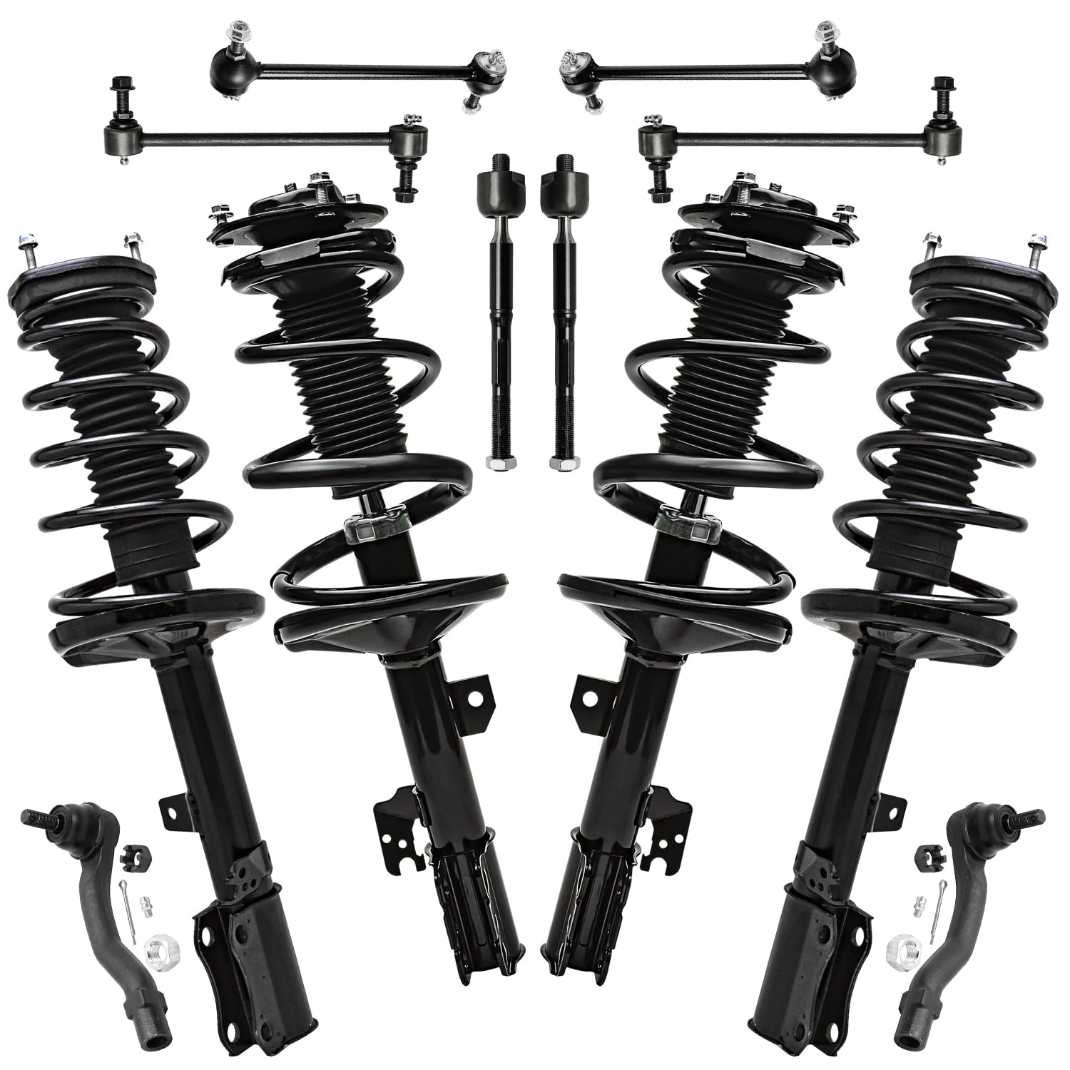 Detroit Axle - FWD 12pc Front Struts Kit for Toyota 2001-2003 Highlander