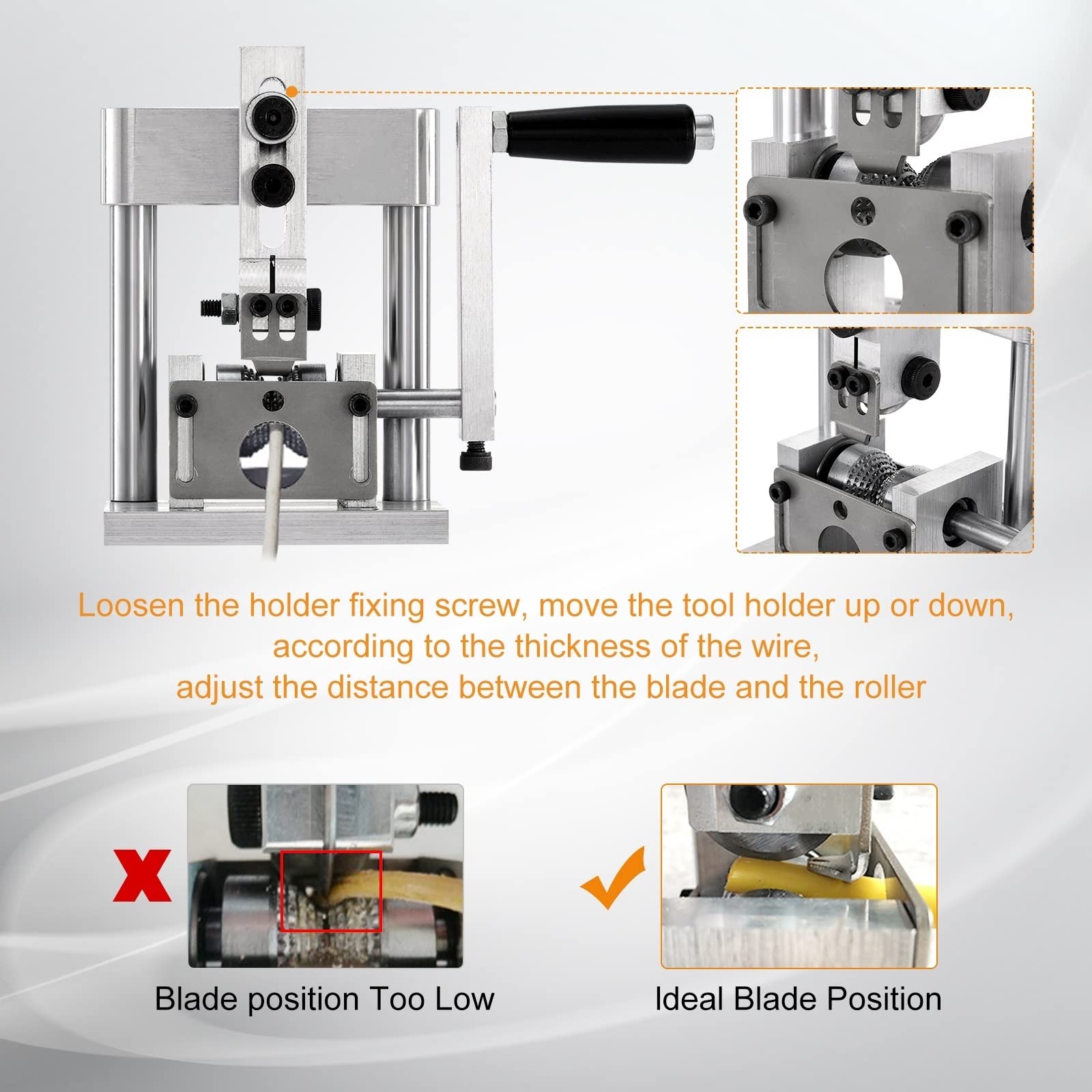 Handmatige Schroot Draad Strippen Machine Elektrische