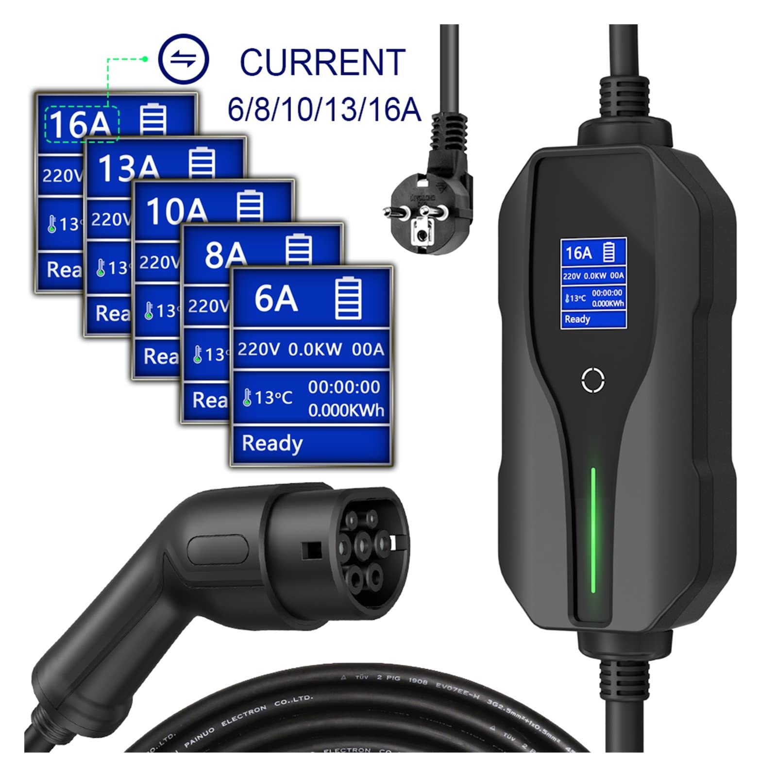 Amazon.co.jp: 電気自動車充電ステーション モード 2 タイプ 2
