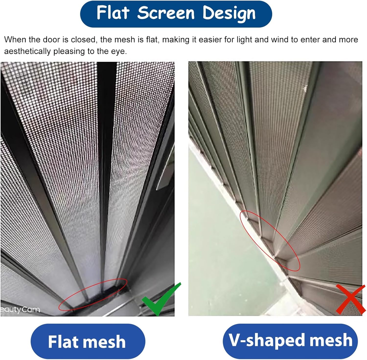 Premium Accordion Door Mesh - 80/96 Inch Tall, Durable Aluminum Frame, Lockable Folding Sliding Door for Interior Doorway - Space-Saving Design (55x80in/140x203cm)