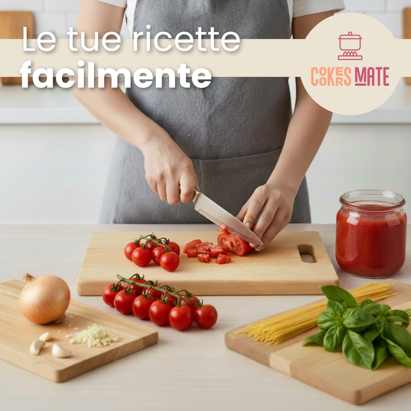 Set di 3 Taglieri in Legno di Faggio, Taglieri da Cucina con Manico, Set aperitivo, Cutting board wood, Made in Europe, 33x22/28x22/22x15 cm