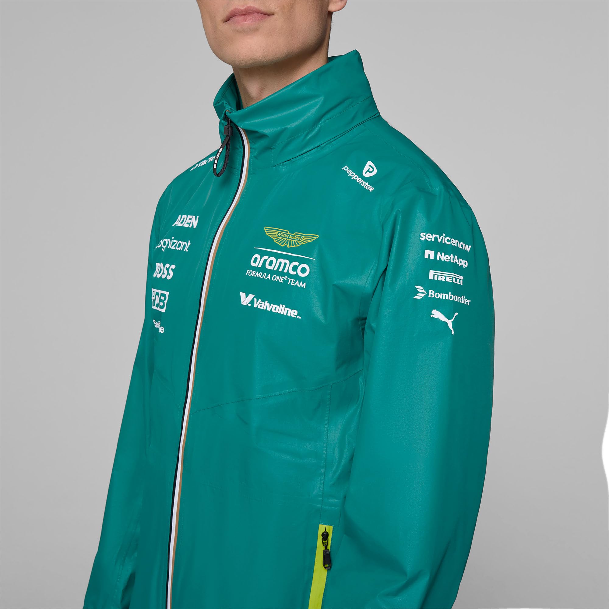 Aston Martin F1 2025 Chaqueta Impermeable del Equipo