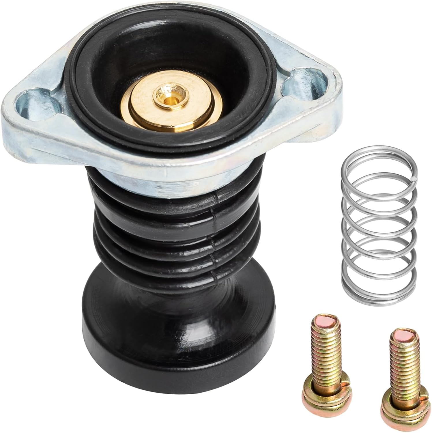 Carburetor Carb Primer Pump Spring Screw Kit Compatible with Hon-da ATV TRX300 TRX350 TRX400 TRX450 TRX500 TRX650 Rancher Fourtrax Foreman Kawasaki, Replaces OEM # 16048-HM7-700