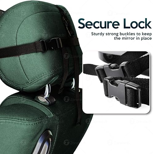 Miniatura 4 de zona Tech bebé Espejo Retrovisor de CocheCalidad Premium ajustable grande Infant Seguridad y protección espejo para niño