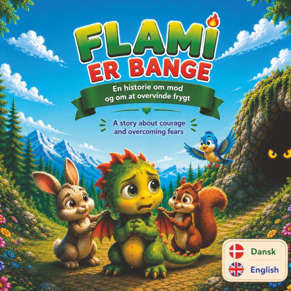 FLAMI ER BANGE – Bilingual Edition: En varm tosproget børnebog på dansk og engelsk om frygt, mod, følelser og selvtillid for børn i alderen 3–8 år (Flami Bilingual Adventures)