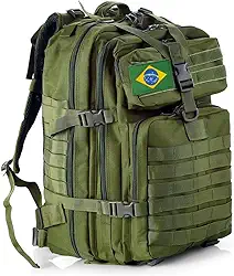 THURAM Mochila Tática 50L, Sistema MOLLE, Grande Capacidade para Trilhas, Acampamentos, Caça e Aventura - Mochila Resistente para 3 Dias de Emergência e Atividades ao Ar Livre