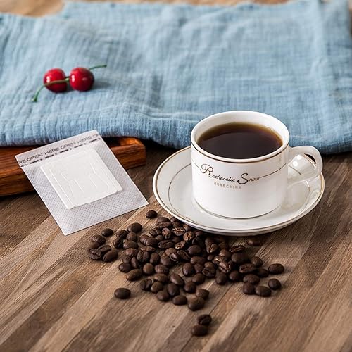 Miniatura 8 de 100 bolsas de papel de filtro de café portátil, bolsa de café desechable, bolsa de café de goteo colgante de goteo, bolsa de filtro de café de una