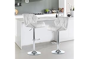 Shell Back Adjustable Swivel Nobpeint Bar Stool