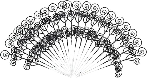 Miniatura 4 de 24 piezas de adornos de Navidad con purpurina, palitos decorativos, palillos de caramelos, ramitas rizadas para Halloween, ramas de árbol de