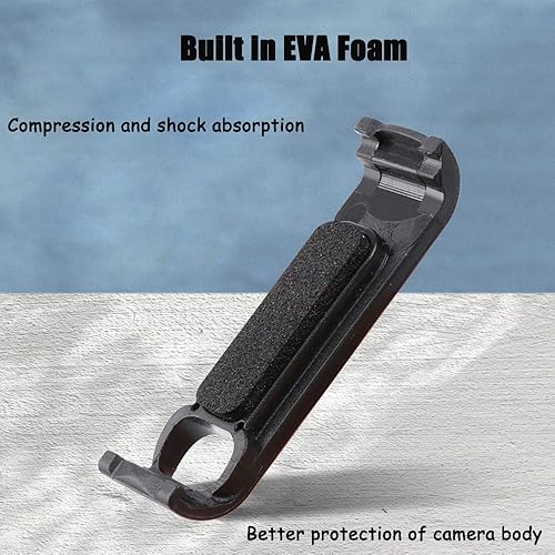 Miniatura 5 de Hero8 Tapa de absorción de lente de silicona y cubierta de puerta de batería de ABS con puerto de carga (2+1 paquetes) para cámara de acción GoPro