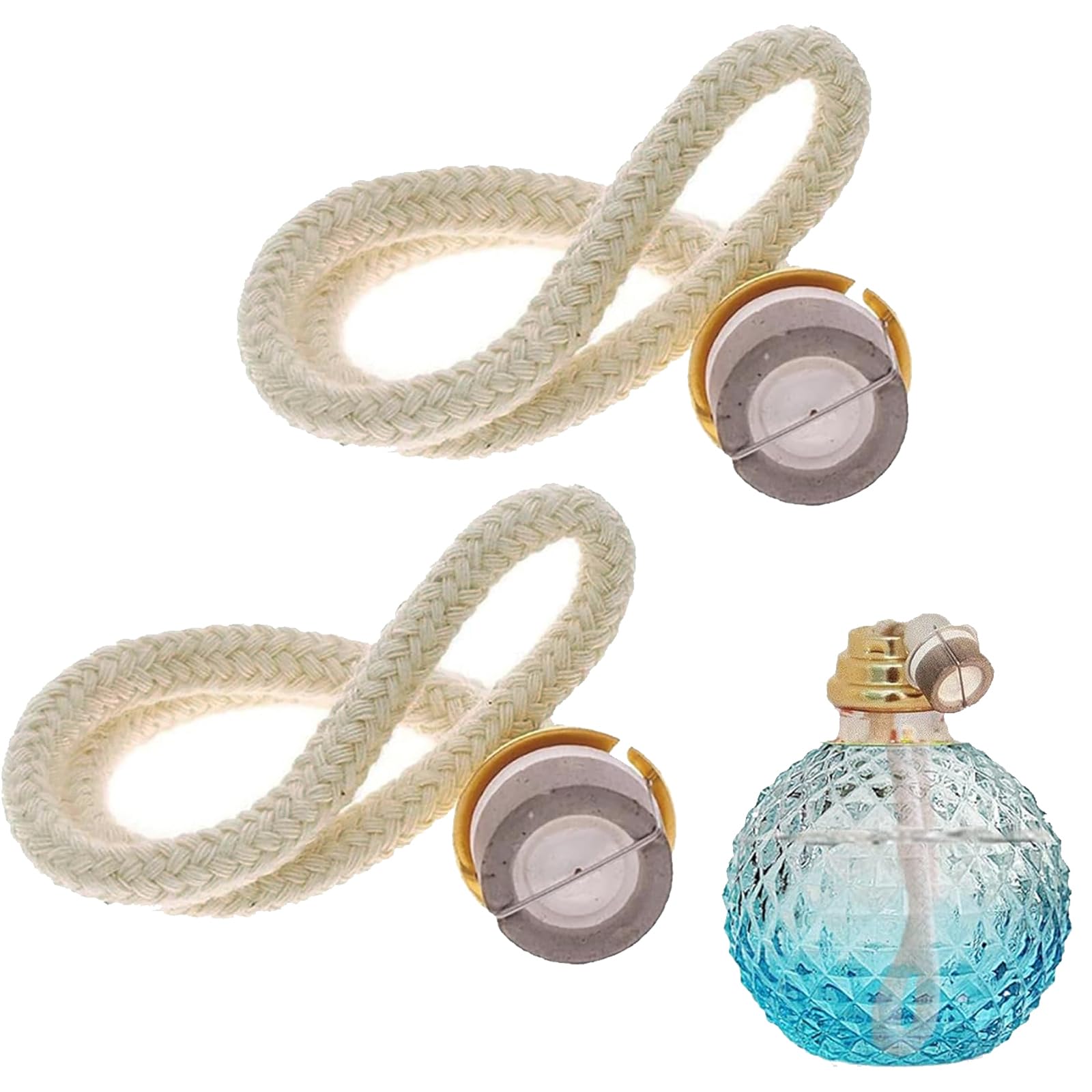 Mèche De Rechange Pour Lampes à Huile Avec Brûleur - Pour Toutes Lampes Catalytiques Et Diffuseurs D'aromathérapie - Tête Argentée | Leroy Merlin