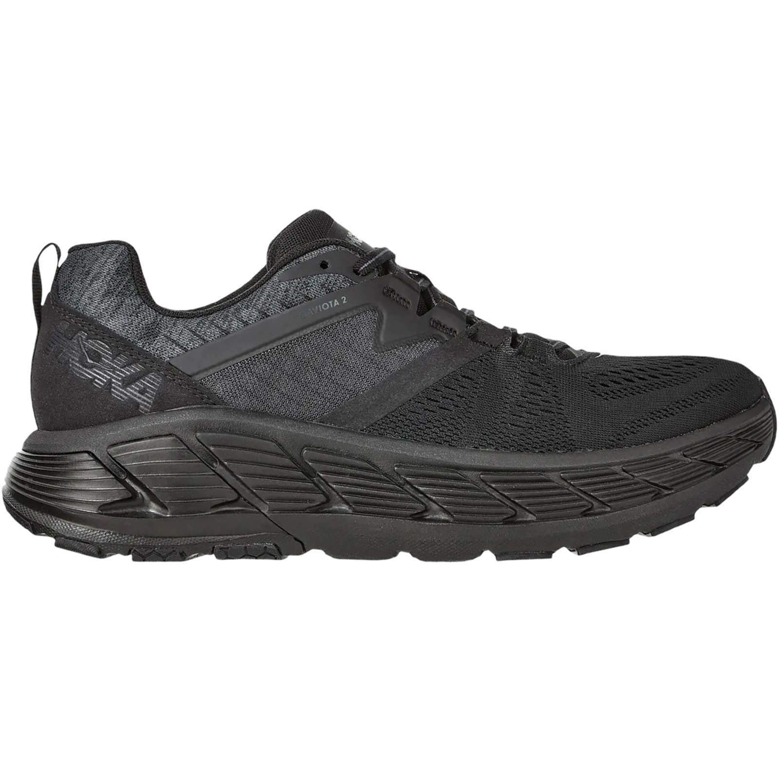 HOKA ONE ONE Mens Gaviota Walking Shoe (Black/Dark Shadow, Numeric_8)