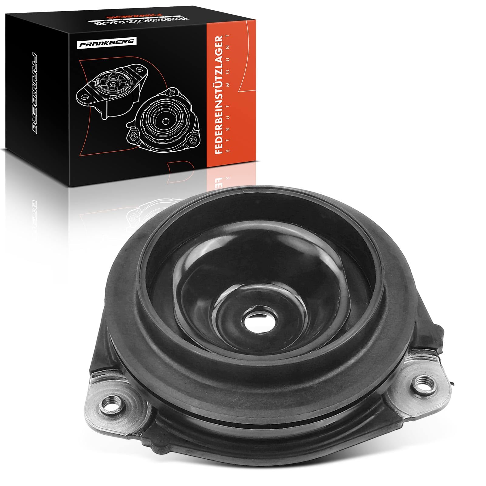 Frankberg Cojinete de domo Cojinete de soporte de amortiguador Izquierda delantera Compatible con Juke F15 Pulsar Compacto C13 Leaf ZE1 Leaf ZE0 Replace# 543251KA0A,543211KA0B