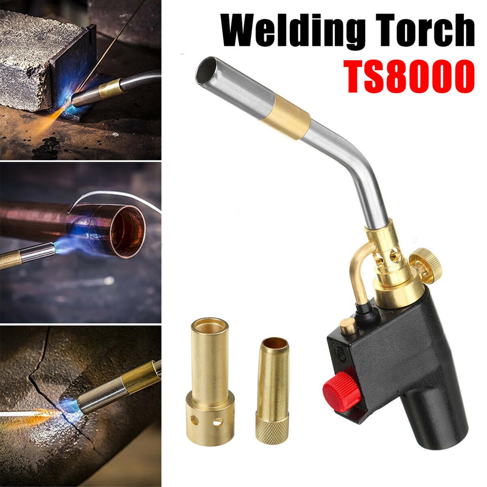 Cannello A Propano MAPP, Cannello Per Saldatura A Gas Portatile Ad Alta Resistenza Per Saldatura E Barbecue, MAPP/Propano CGA600 MAPP Propane Torch - Foto 7