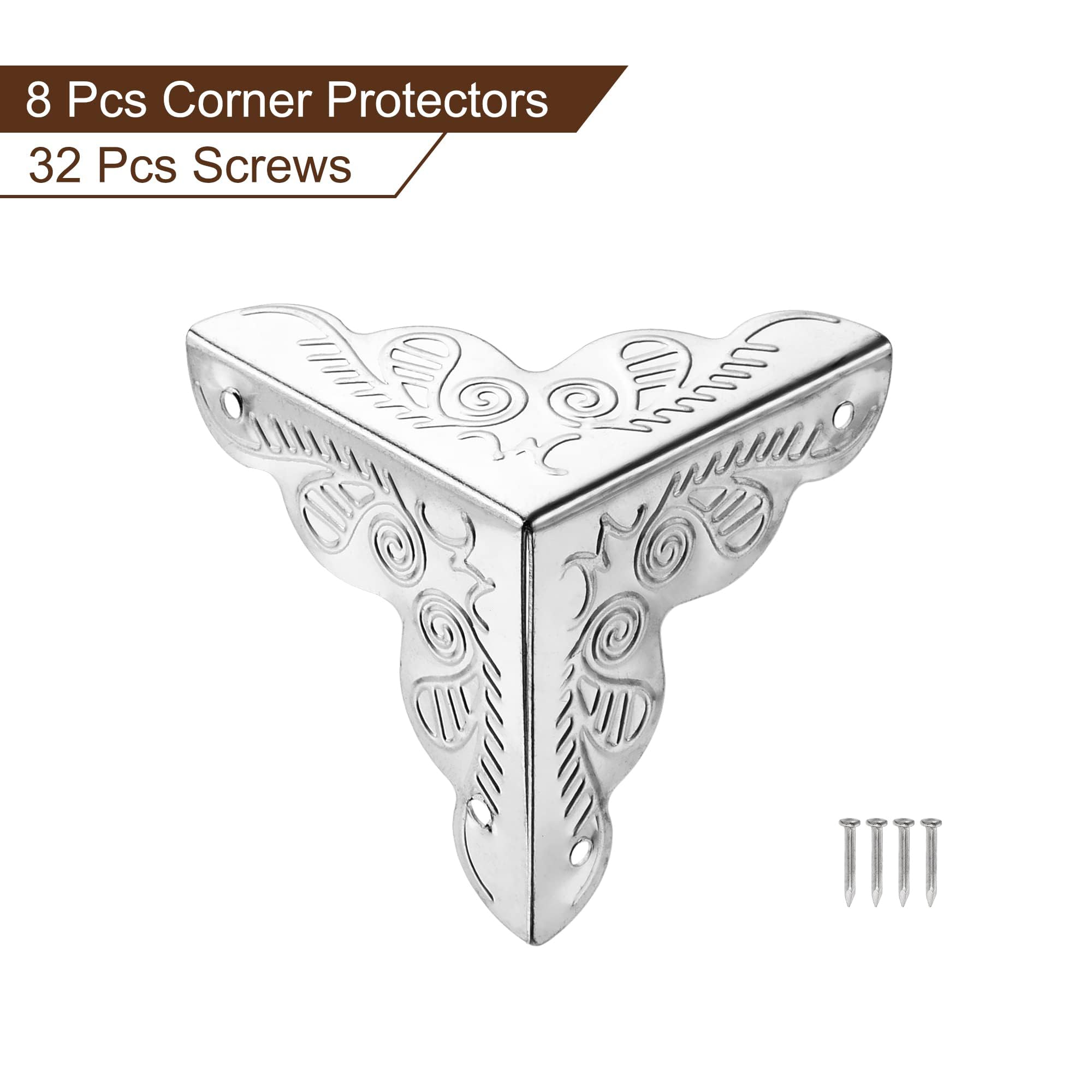TA-VIGOR 8Pcs Metal Corner Protectors, 25 x 25 x 25mm Edge Guard Decorative Corner Bracket - Image 3