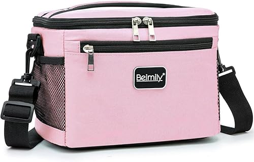 Miniatura 1 de BEIMILY - Lonchera para mujereshombres, lonchera reutilizable, pequeña bolsa enfriadora de lado suave, bolsa de almuerzo aislada para oficina,