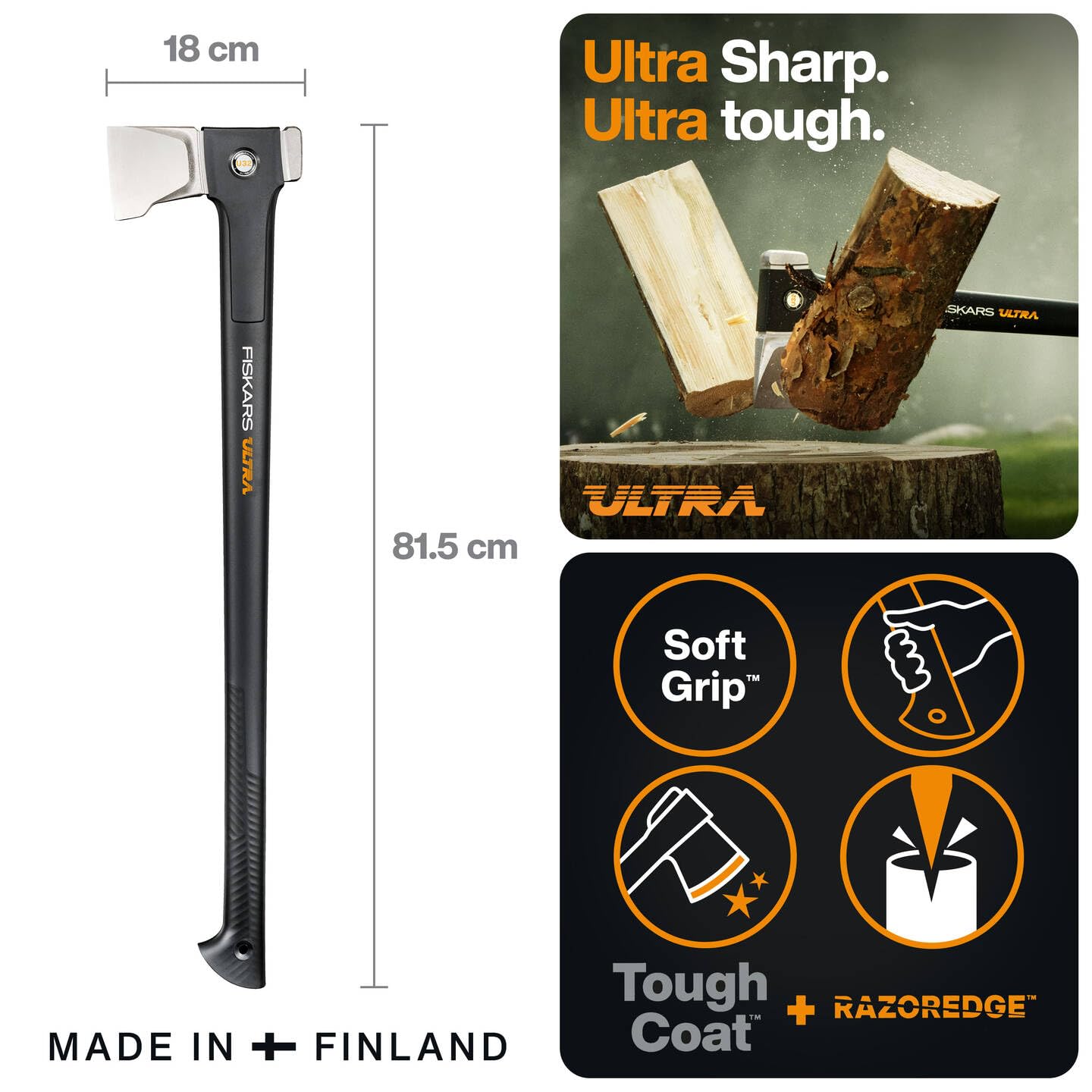 Fiskars Ultra Siekiera do rąbania U32