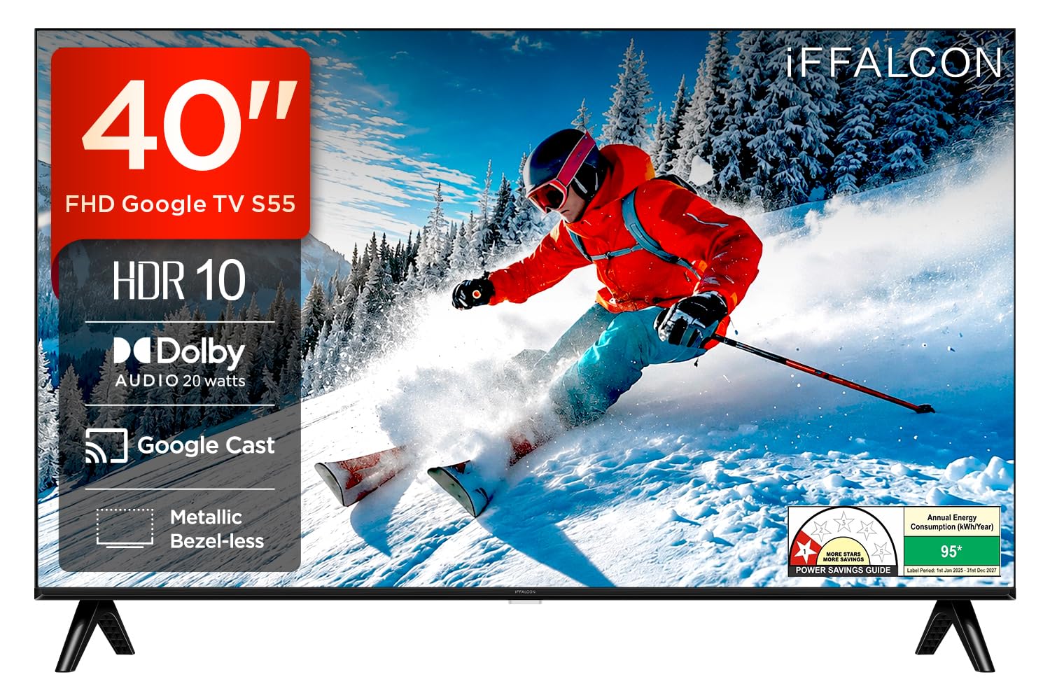 iFFALCON 101 cm (40 inches) FHD Smart Google TV | Dolby Audio 20 watts | HDR 10 | Metallic Bezel-Less | Multiple Viewing Mode | 40S55-image-24