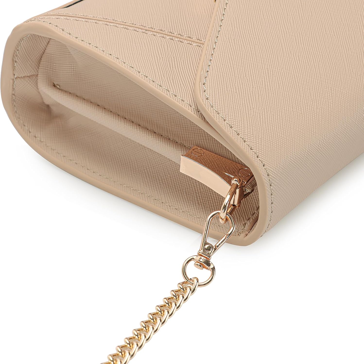 DEXMAY Women Envelope Clutch Faux Saffiano Leather Evening Handbag Foldover Clutch Bag Formal Dressy Purse - Image 4