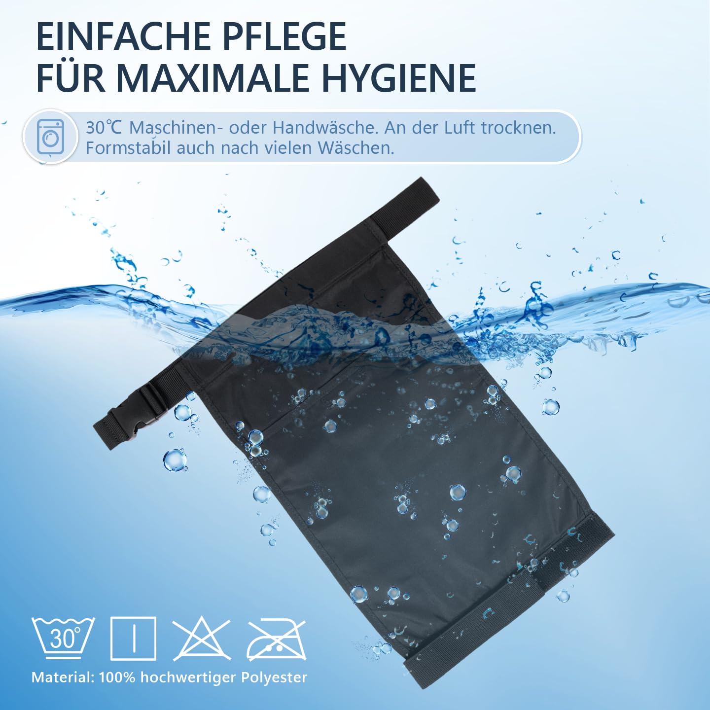 2 Stück Urindrainage Beutelhalter, Katheter Beinbeutel Halter, Taschen für Urinbeutel/ 2000 ML Große Kapazität, Beinbeutel für Urinbeutel, Verstellbares Band für Taille und Beine