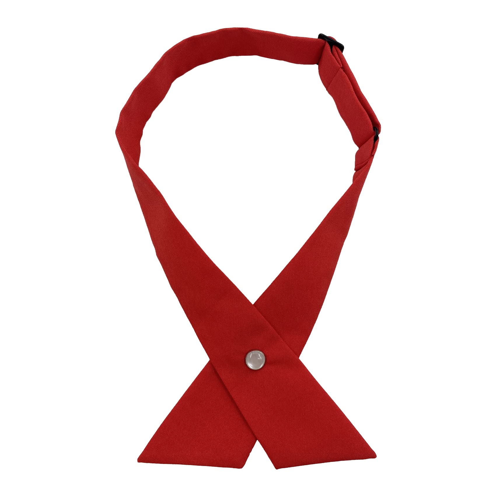 Ausuaya Unisex Red Women/Men Cross Bow Tie, Pre Tied Crossover Necktie For School Girl Uniform Tie Cosplay T-Shirt Or Valentine Gbw-B-T2 (Red)