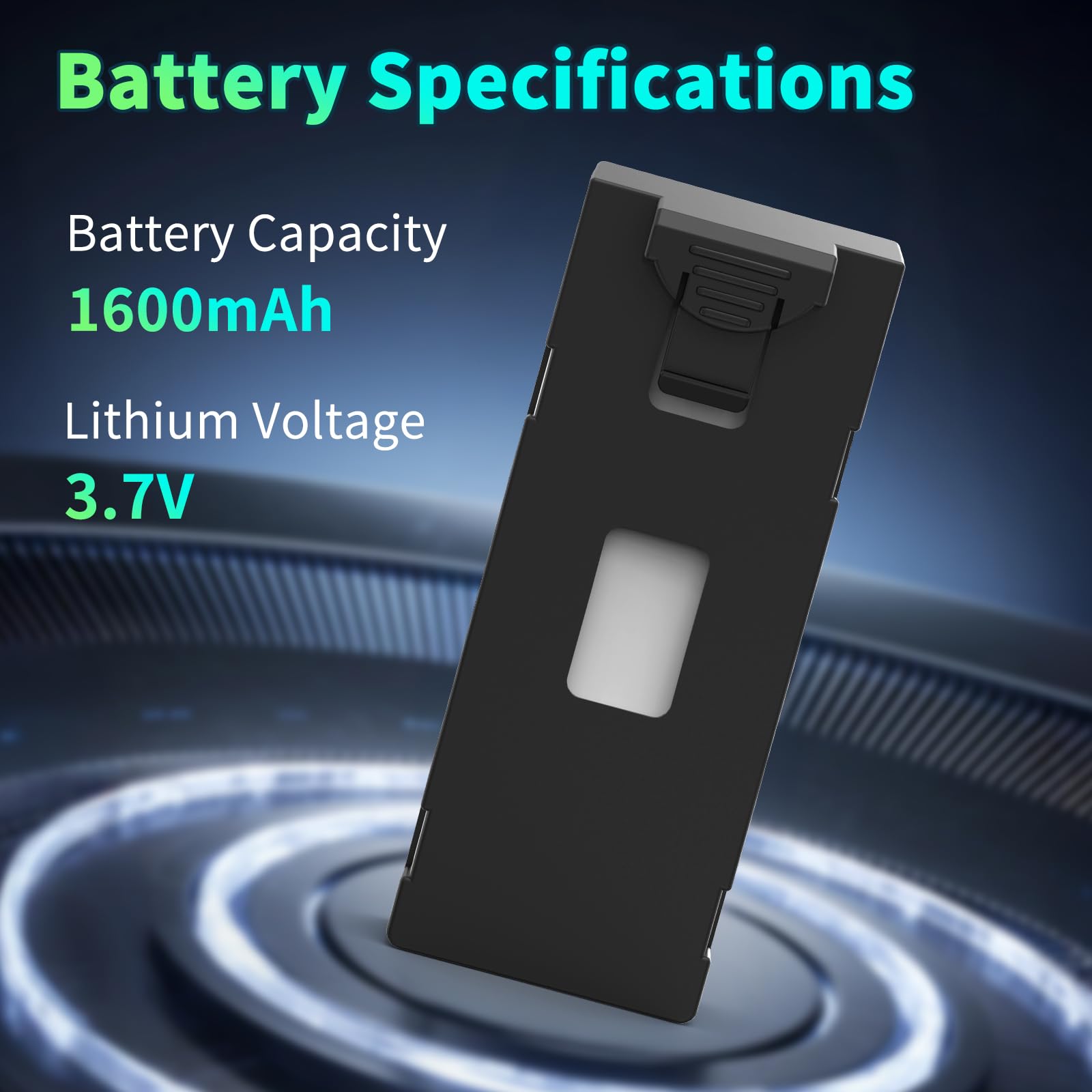 Batteries Lithium 3.7V 1800mAh Pour Drone E520S/E88/E525 - Lot De 2 Avec Protections De Sécurité