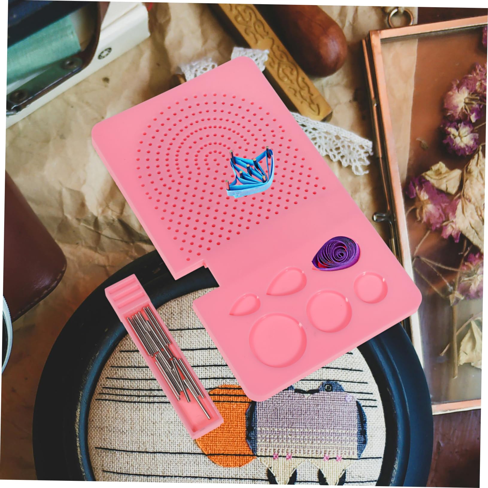 Kit Quilling Completo YURROAD 19 Pezzi | Penna, Tavola, Stampo E Accessori | Per Principianti E Esperti | Arte Con Carta