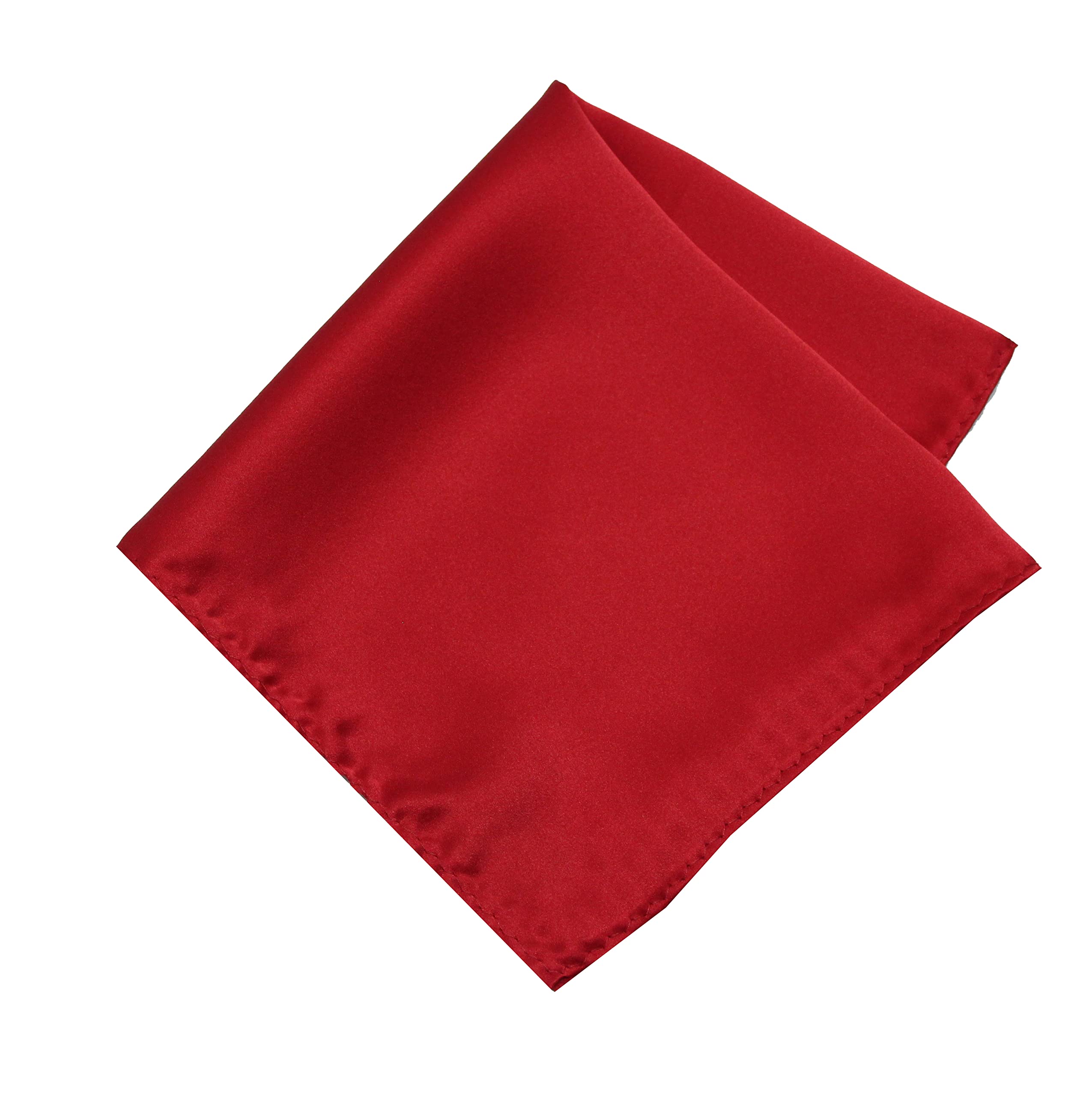 leonardi Mens Solid Pocket Square | Silk |12 x 12 inches | tweed fabric | Superior finishing| Packaging – folder | Colour - Crimson Red 1 | Set of 1 |-picture-19