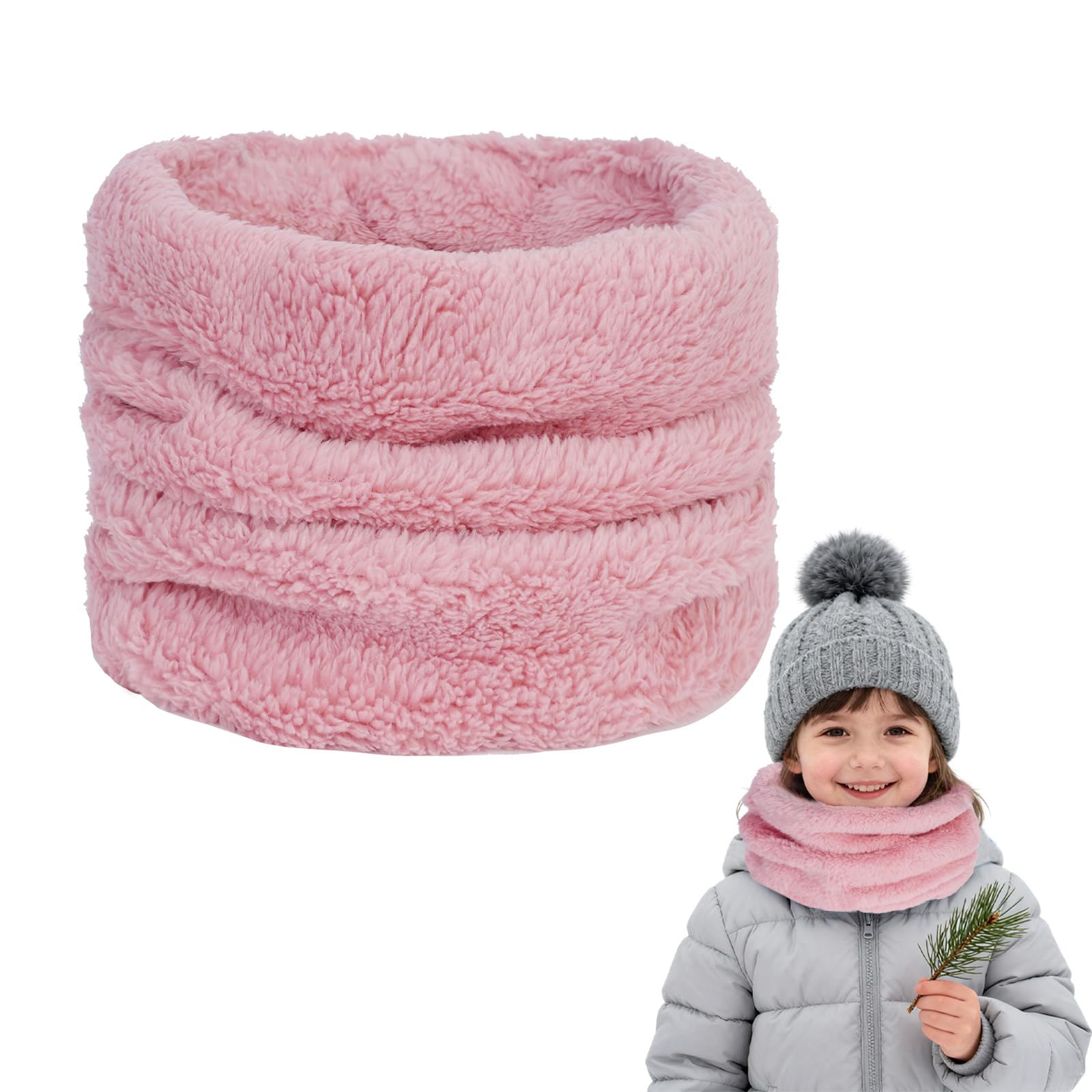 Bufanda Bebé Niños y Niñas, Braga Cuello Niño, Cálido Pañuelo Cuello a Prueba de Viento, Invierno Otoño Calentador