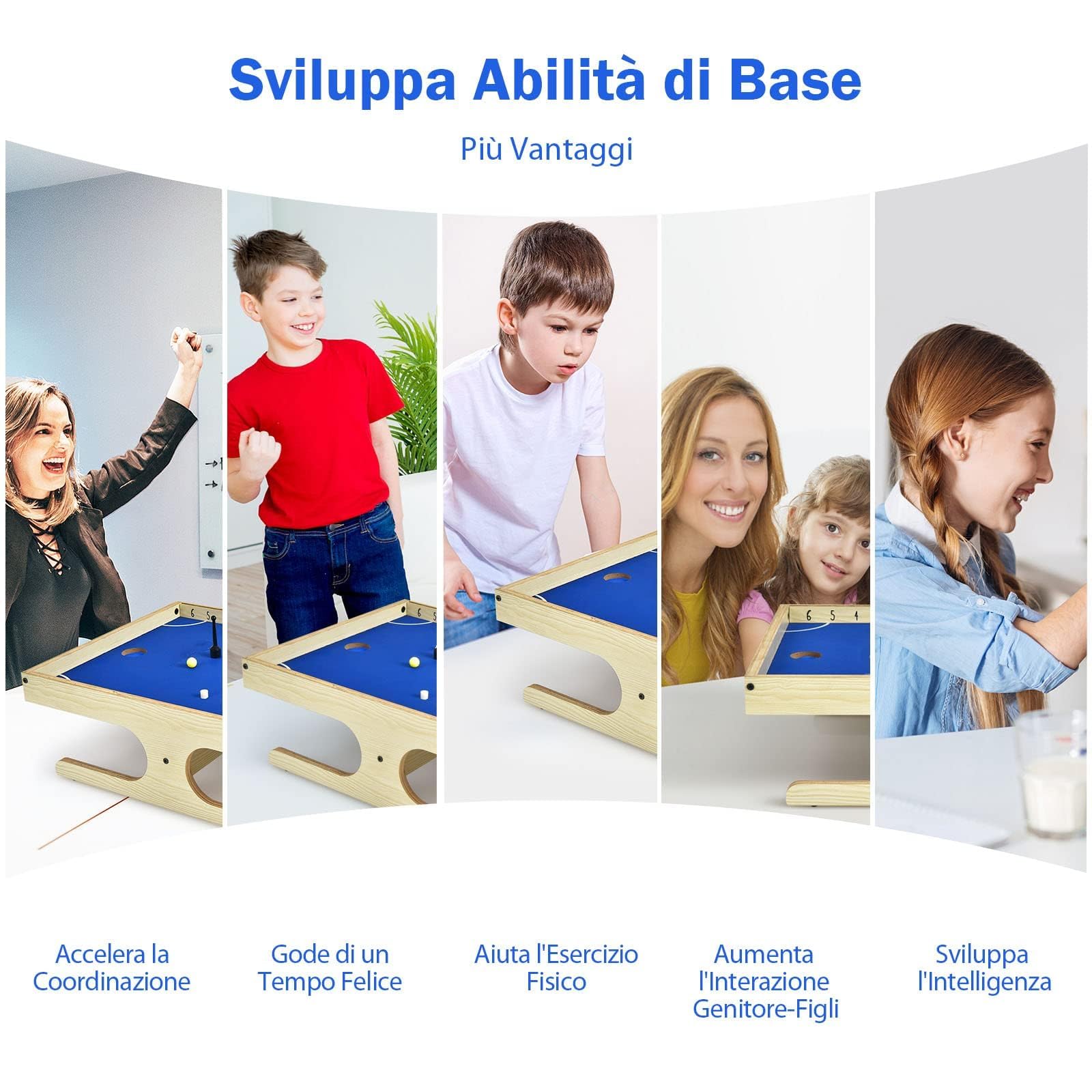 RELAX4LIFE Hockey Magnetico da Tavolo – Gioco Portatile con 2 Maniglie Magnetiche, 2 Segnapunti, 2 Palline e 3 Magneti di Ricambio – Dimensioni 45 x 33,5 x 14 cm – Divertimento per Bambini e Adulti