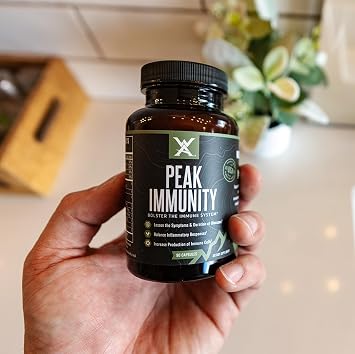 Wilderness Athlete - Peak Immunity | Vitamin D, Vitamin C, Zinc Supplements - Immune System Support - NAC Supplement - Quercetin, Elderberry, Mushroom Supplement - Elderberry Capsules