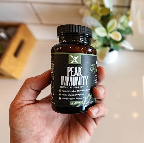 Wilderness Athlete - Peak Immunity | Vitamin D, Vitamin C, Zinc Supplements - Immune System Support - NAC Supplement - Quercetin, Elderberry, Mushroom Supplement - Elderberry Capsules