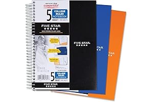 Mead Five Subject Spiral Notebook