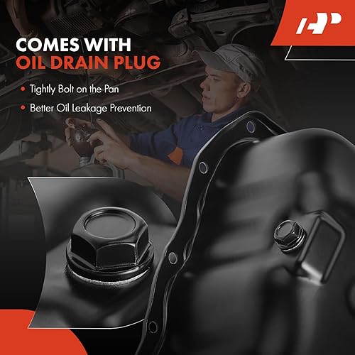 Miniatura 6 de A-Premium Cárter de aceite de motor con tapón de drenaje compatible con Mazda CX-5 CX5 2013-2016, 3 2014-2018, CX-3 CX3 2016-2021, 2.0L, reemplaza a