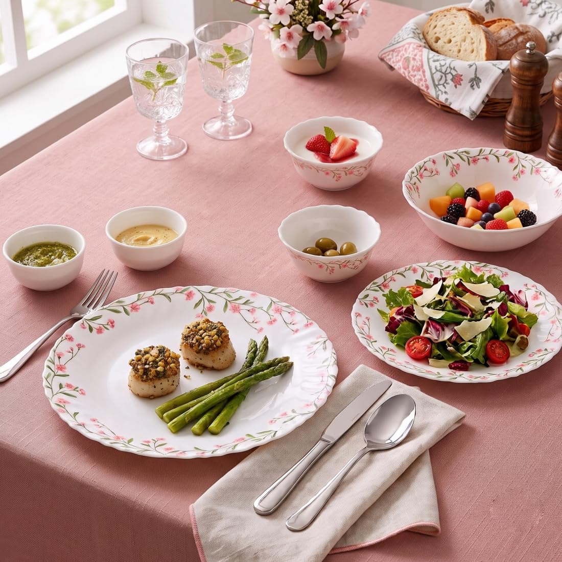 La Opala Spring Meadows Dinner Set - 18 Piece -5 La Opala Spring Meadows Dinner Set - 18 Piece -5
