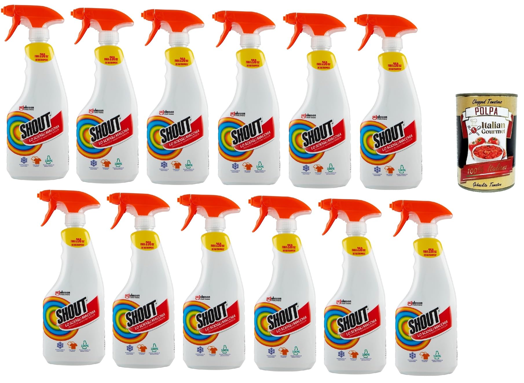 Italian Gourmet Bundle Fleckenentferner Spray 12x500ml 6L + Polpa