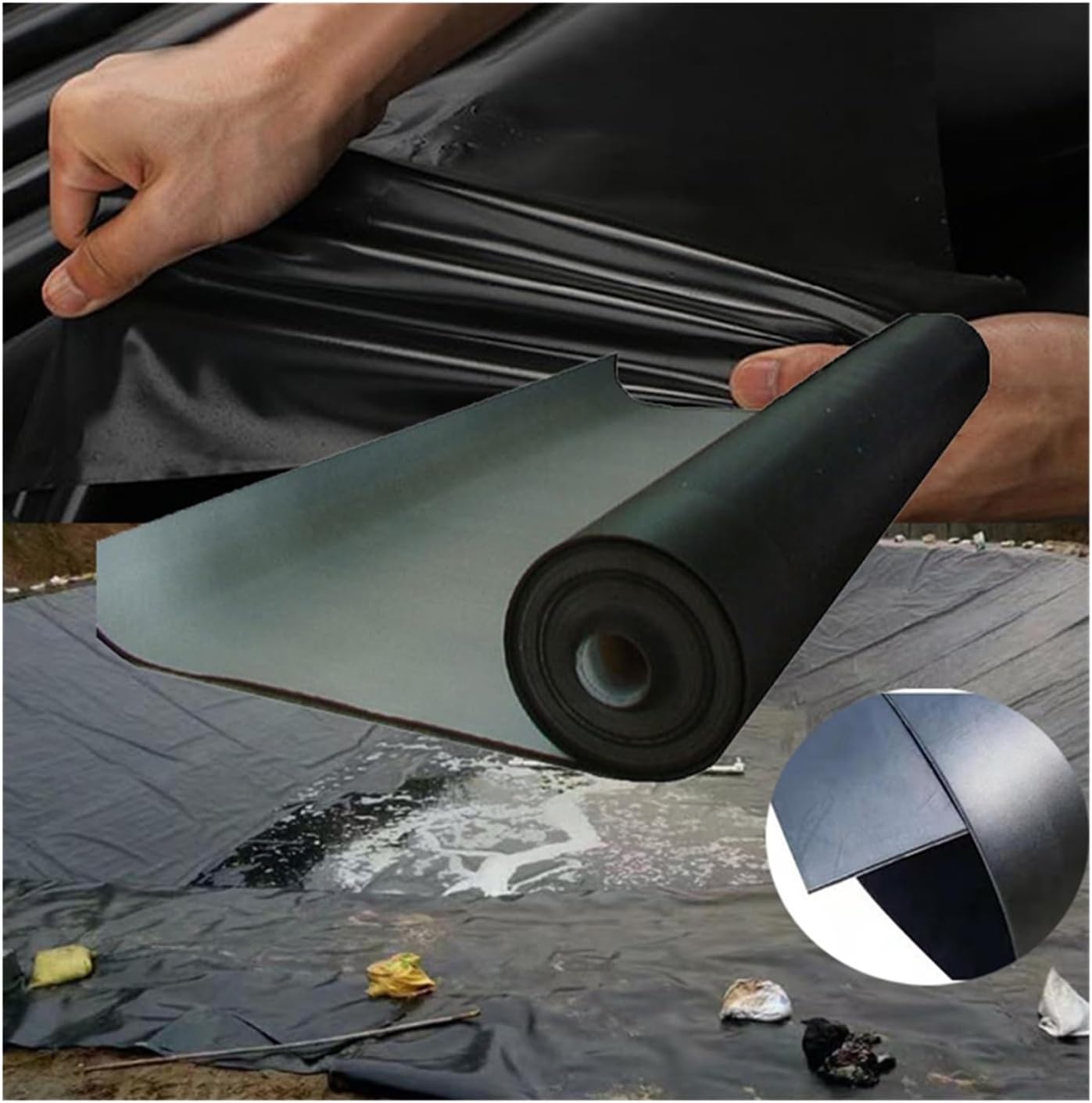LDPE Feet Pond Liner Easy Cutting Underlayment ,preformed