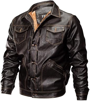 BOLAWOO-77 Giacche Invernali Air Uomo Vintage Calde da Force Giacche Mode di  Marca in Ecopelle Giacca in Ecopelle più Velluto Spesso Stile Bomber  Cappotti Cappotti Parka Giacche in Pelle da Uomo :