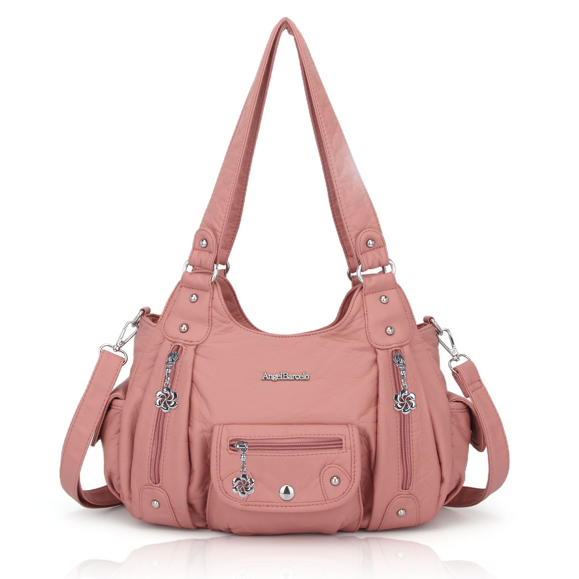 Angel Barcelo Purses for Women Soft PU Leather Shoulder Bag Crossbody Purse and Handbags