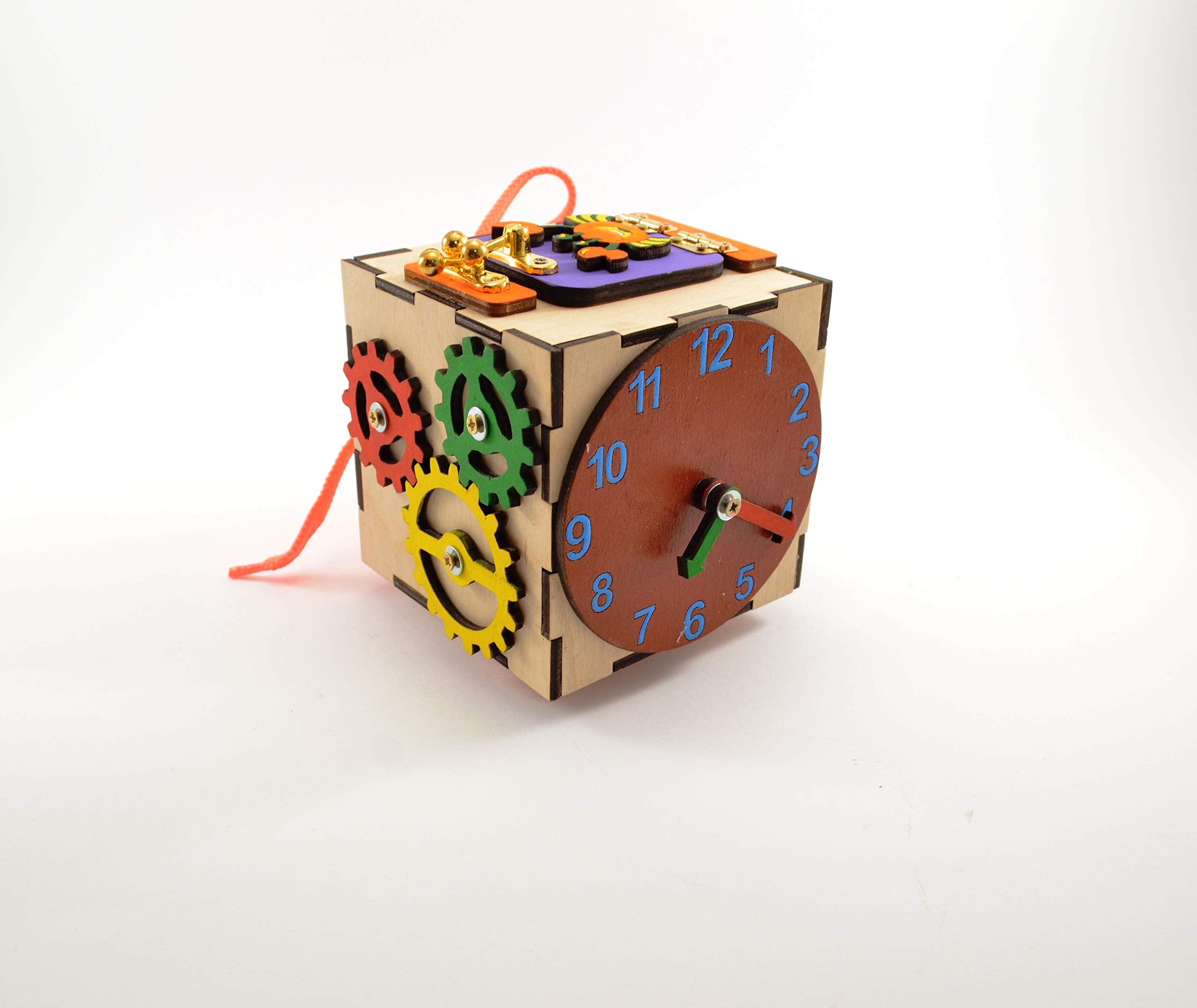 Mini Busy cube 10x10 cm (4x4inch) Busy Board Sensory for baby Activity Toddler Educational Baby gift 1st Busy box Toddler toys Valentines day Baby gift Easter baby gift Montessori toys