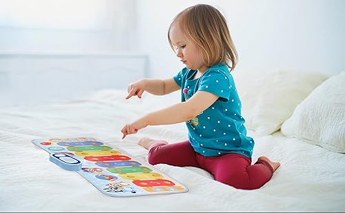 Miniatura 4 de eKids Bluey Toy Piano Play Mat con música y efectos de sonido, juguete para niños pequeños a partir de 3 años