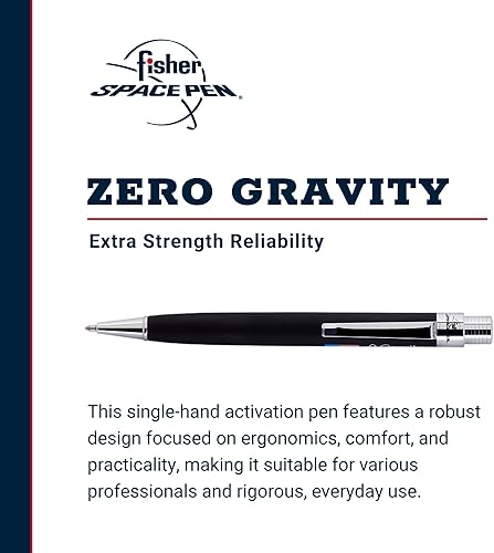 Miniatura 9 de Fisher Space Pen Acabado de goma negro mate de gravedad cero ZGMB