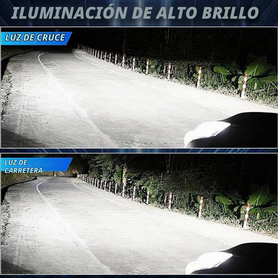 SageSunny Bombilla LED D2S de 110 W, 360°, 6000 K, blanco, kit de conversión para faros delanteros de coche (paquete de 2) - 24 meses de garantía