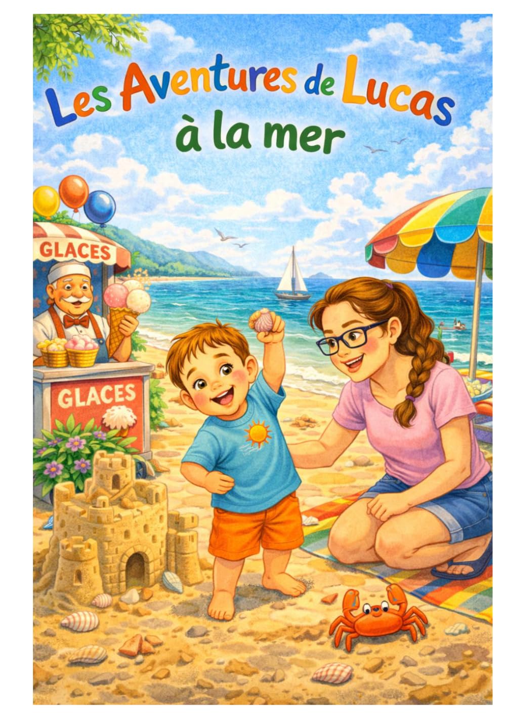 Les Aventures de Lucas - Tome 4 : Une journée à la mer: Une aventure tendre et colorée pour les enfants de 3 à 7 ans