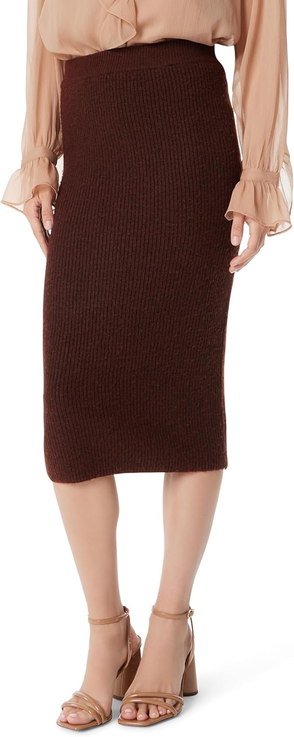 Sam Edelman Womens Rosalie Pull On Midi Knit Sweater Skirt Standard