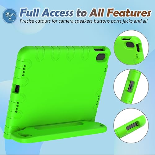 Miniatura 4 de LTROP Funda infantil para iPad de 10.9 pulgadas 2022 (A2696, A2757, A2777), funda convertible a prueba de golpes con soporte de mango para iPad Gen