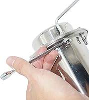 Vista 5 de SoClaay Time Capsule - Contenedor de cápsula de acero inoxidable anticorrosión, resistente al agua, contenedor de bloqueo duradero para regalo