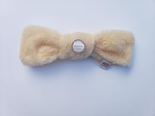 Made in USA Sheepskin Plush Dog Tug Knot Toy No Fill with Squeaker - Large Toy 13